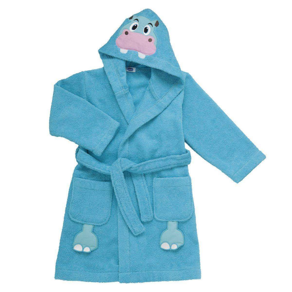 Bathrobe Hyppo (24m+)-Light Blue